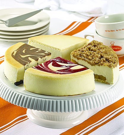 Best of Junior's 4-Flavor Cheesecake Sampler